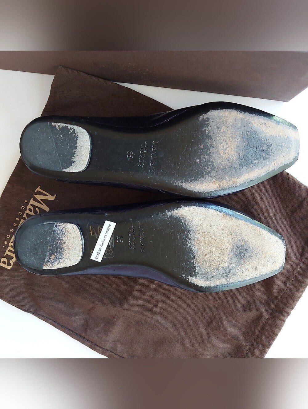 Max Mara Leather Ballet Flats. Made in Italy. Size EU 35. - Picture 15 of 16